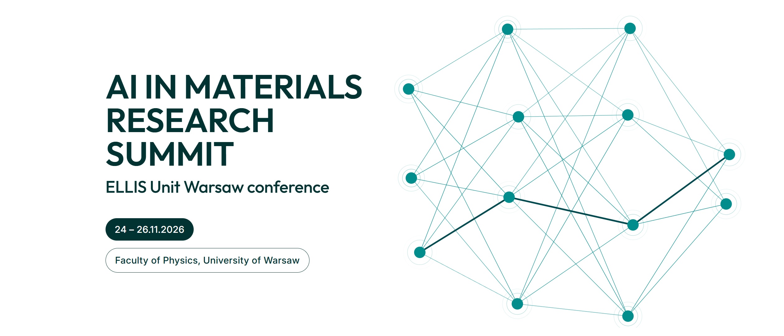 AI in Materials Research Summit ELLIS Unit Warsaw conference
