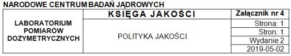 Polityka Jakości LPD