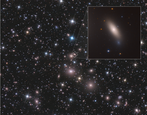 Uchwycona przez teleskop Hubble’a galaktyka NGC 1277 – galaktyka reliktowa, której gwiazdy powstały ponad 10 miliardów lat temu. Źródło: NASA, ESA, and M. Beasley (Instituto de Astrofísica de Canarias)