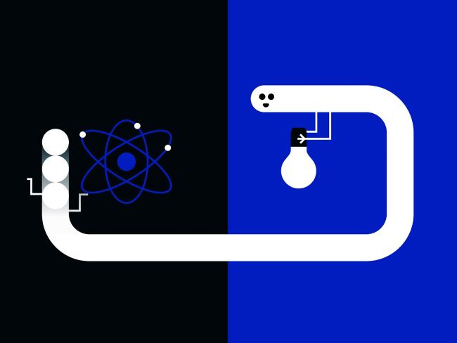 Nagroda Nobla z fizyki za makroskopowe zjawiska kwantowe. Ilustracja: © Johan Jarnestad/The Royal Swedish Academy of Sciences Nagroda Nobla z fizyki za makroskopowe zjawiska kwantowe. Ilustracja: © Johan Jarnestad/The Royal Swedish Academy of Sciences