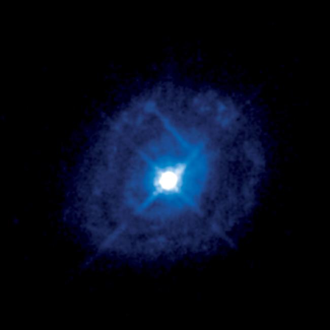 Aktywna galaktyka Markarian 509 (Mrk 509). Źródło: NASA, ESA, J. Kriss (STScI) and J. de Plaa (SRON)