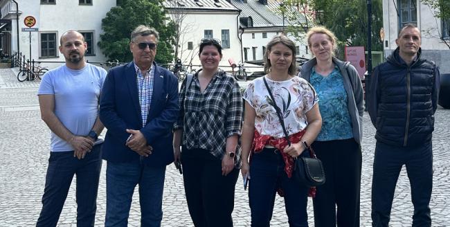 Delegacja 4NEW w Szwecji. Od lewej: Aleksej Kaszko, Wacław Gudowski, Agnieszka Boettcher, Maja Marcinkowska-Sanner, Justyna Jaczewska-Özcan, Andrzej Sachajdak