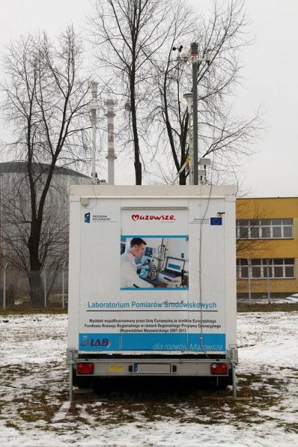 Mobilne laboratorium pomiarów środowiskowych na tle reaktora Maria Mobilne laboratorium pomiarów środowiskowych na tle reaktora Maria