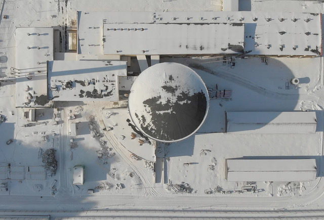 Reaktor MARIA zimą