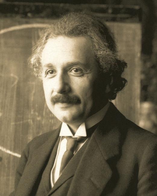 Albert Einstein 1921 (foto: F. Shmutzer)