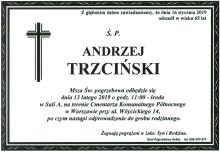 Zmarł dr Andrzej Trzciński z Zakładu Fizyki Jądrowej Narodowego Centrum Badań Jądrowych