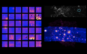 Ultrafioletowa mapa nocnej atmosfery ziemskiej