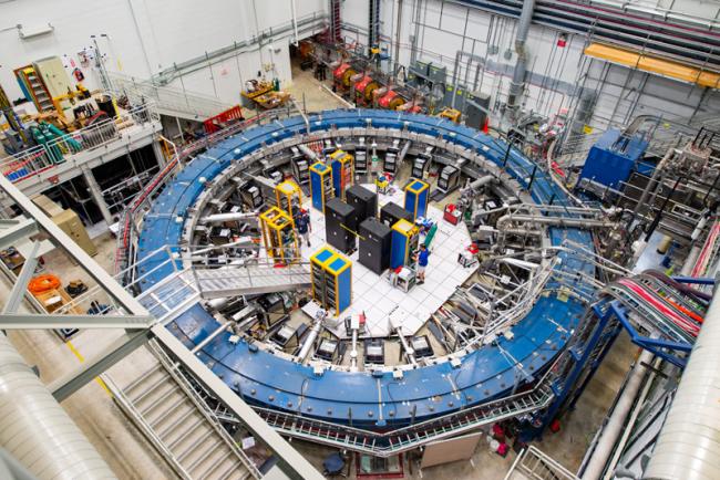 Nadprzewodzący pierścień magazynujący miony w Fermilab. Photo: Reidar Hahn, Fermilab Nadprzewodzący pierścień magazynujący miony w Fermilab