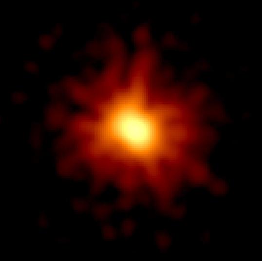 GRB 080319B – niezwykły rozbłysk gamma w konstelacji Wolarza, zaobserwowany w ramach programu Pi of the Sky (fot. NASA - domena publiczna) GRB 080319B – niezwykły rozbłysk gamma w konstelacji Wolarza, zaobserwowany w ramach programu Pi of the Sky (fot. NASA - domena publiczna)