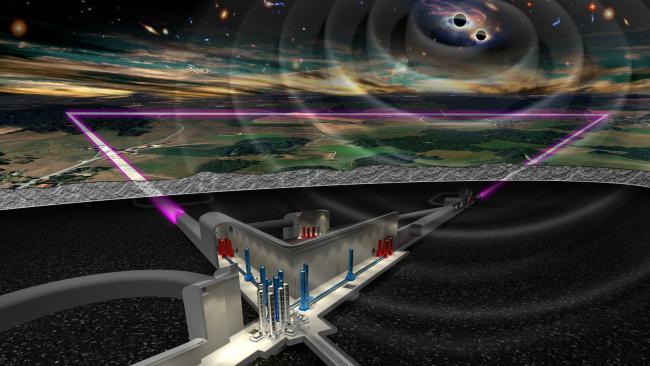 Artist's impression of the underground Einstein Telescope. © NIKHEF Artist's impression of the underground Einstein Telescope. © NIKHEF