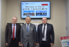Spotkanie z burmistrzem Ōarai panem Takaaki Kotani oraz z prezesem CTC panem Toshikazu Hosoda delegacji NCBJ: J. Jaroszewicz i M. Migdal (reaktor MARIA) Spotkanie z burmistrzem Ōarai panem Takaaki Kotani oraz z prezesem CTC panem Toshikazu Hosoda delegacji NCBJ: J. Jaroszewicz i M. Migdal (reaktor MARIA)